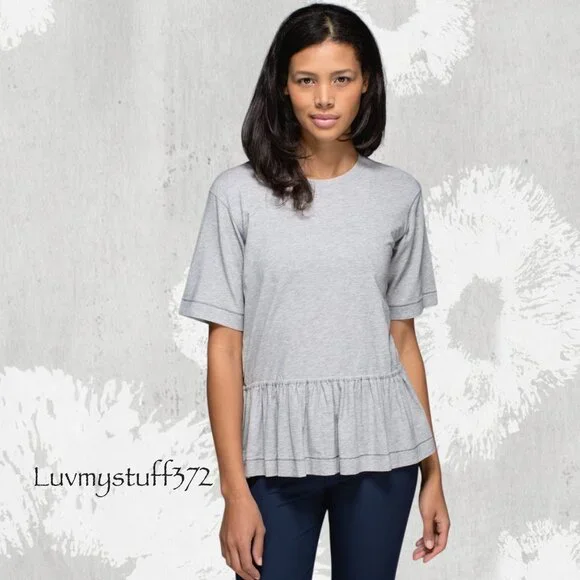 Cute Lululemon Peplum Top Tee - Picture 7 of 7